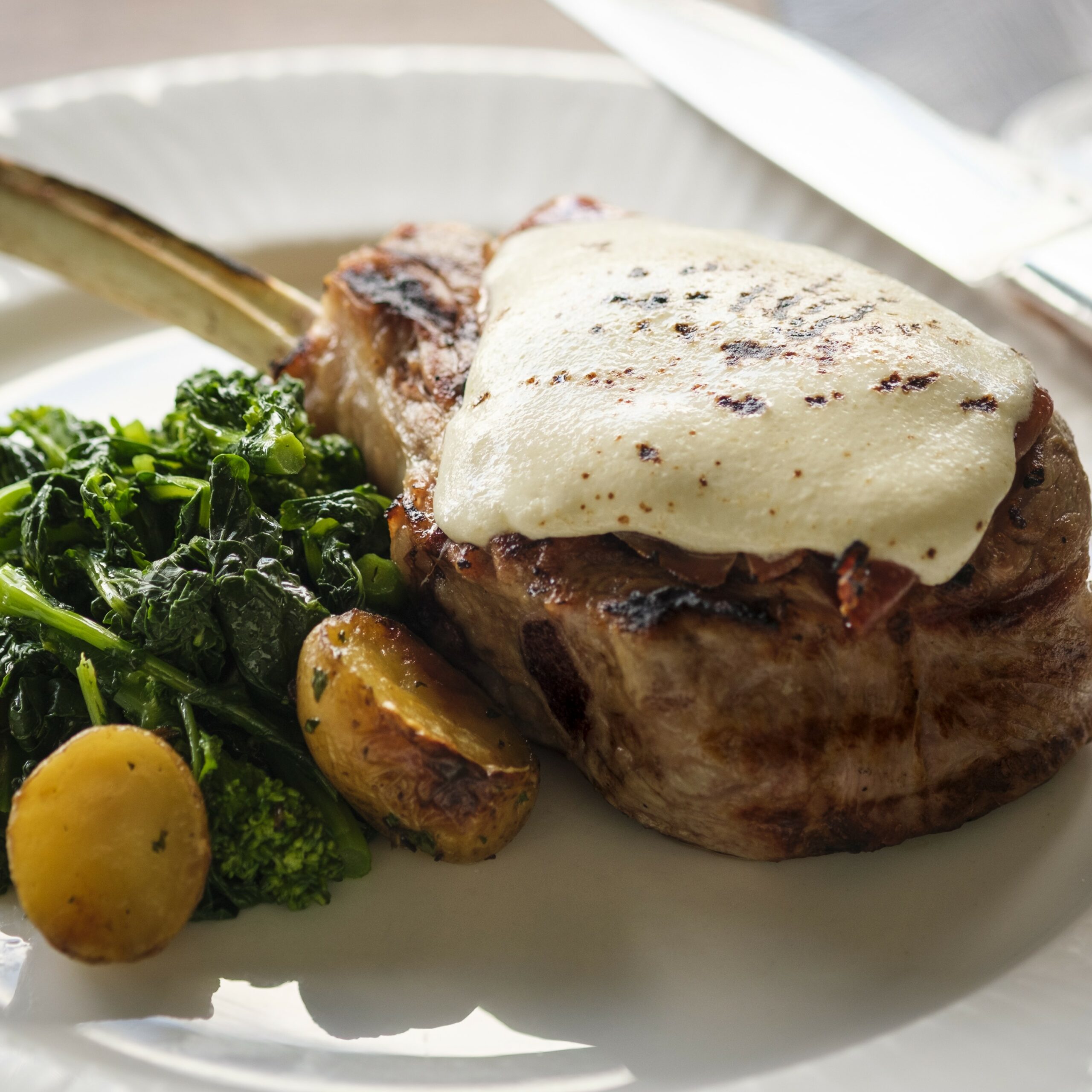 Caffe-Veal-Chop-Saltimbocca-scaled